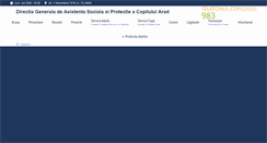 Desktop Screenshot of dgaspc-arad.ro